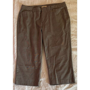 Women's Dockers Petite Pants Gray/Tan Plaid Size 14P